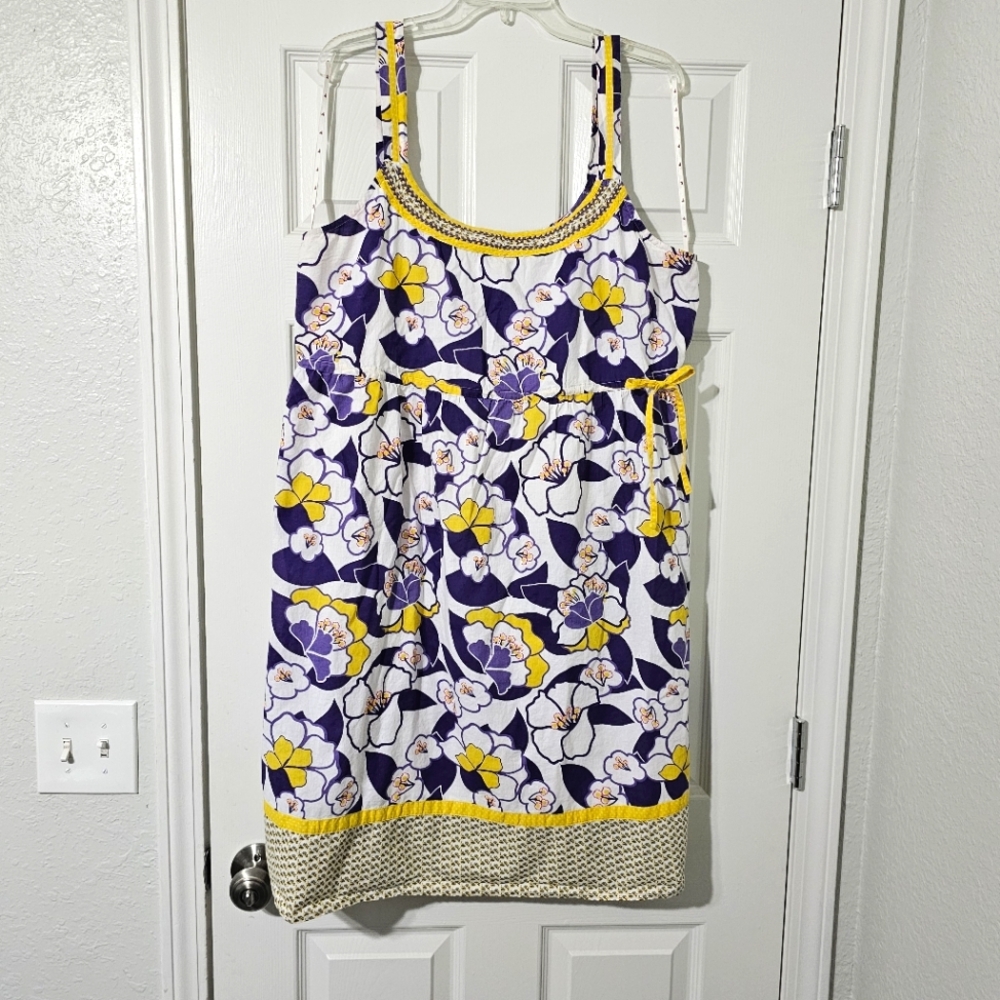 Mantaray Cotton Floral Sundress - Sz 20